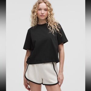 Lululemon Cotton Jersey Stitch-Detail T-Shirt